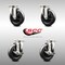 Service Caster 5 Inch 316SS Hard Rubber Wheel Swivel Top Plate Caster Brakes SCC, 2PK SCC-SS31620S514-HRS-2-TLB-2 - alternate 6